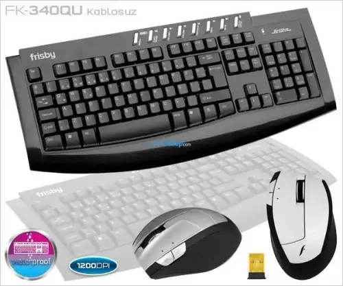 Frisby FK-340QU Q Tr 2.4 GHz USB Mm  Kablosuz Set