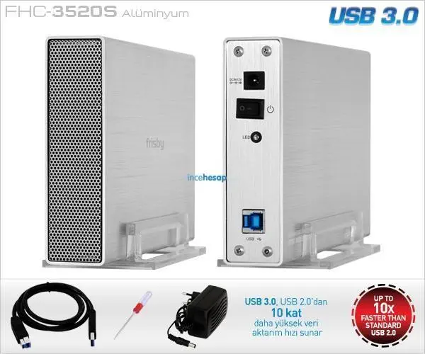 FRISBY FHC-3520S 3,5″ SATA USB 3.0 HARICI KUTU