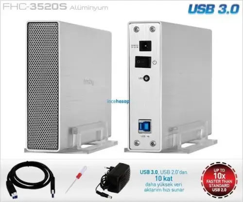 FRISBY FHC-3520S 3,5″ SATA USB 3.0 HARICI KUTU