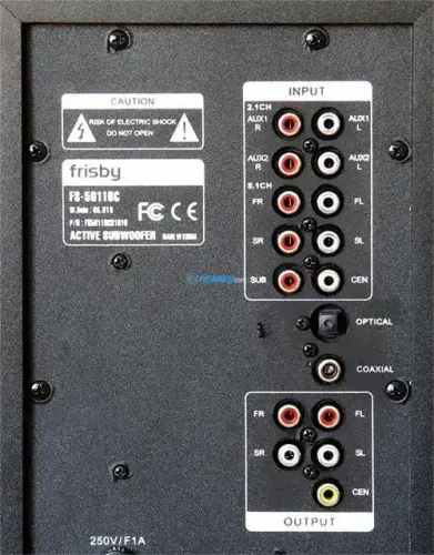 FRISBY FS-5011OC OPTİC 5+1 EV SİNEMA SİSTEMİ