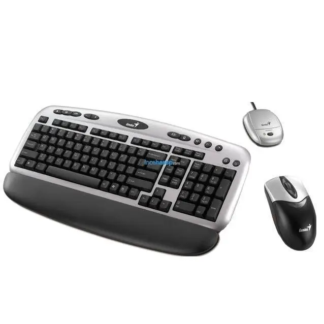 GENIUS KB-600 KABLOSUZ LAZER USB SİYAH/GMŞ SET
