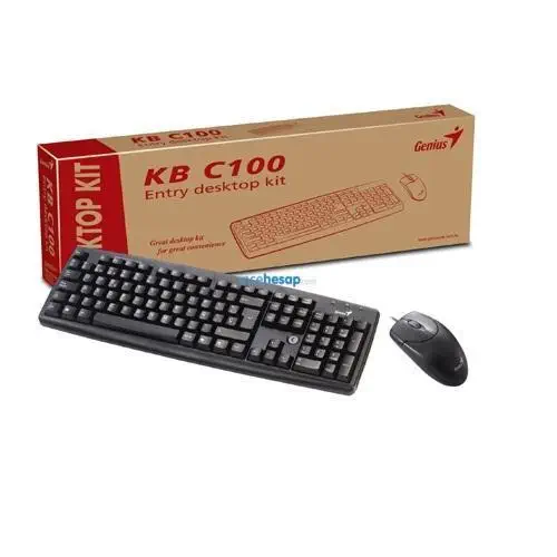 GENIUS KB-C100 PS/2 KLAVYE-MOUSE SET SİYAH