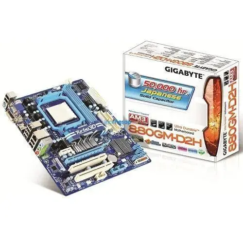 GIGABYTE 880GM-D2H AMD AM3 DDR3 VGA+GLAN+SATA 16X