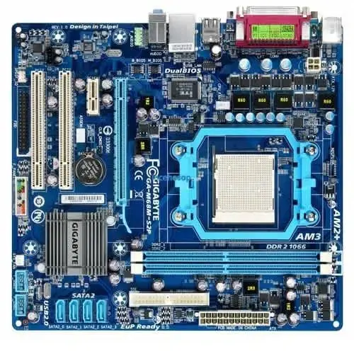 GIGABYTE M68M-S2P AMD AM3 DDR2 SES+GLAN+SATA2 16X