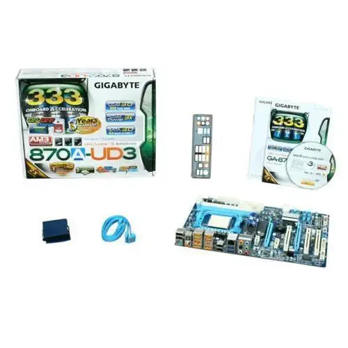 GIGABYTE 870A-UD3 AMD AM3 DDR3 GLAN+SATA2 16X