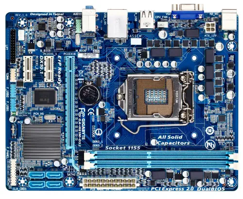 Gigabyte H61M-DS2 DDR3 V+S+Glan 16X Anakart