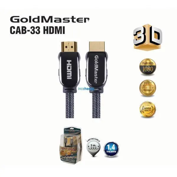 Goldmaster CAB-33 1.3 HDMI Kablo 3 Metre