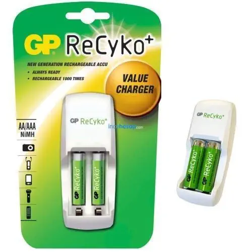 GP AR02 RECYKO ŞARJ KİTİ (2XRECYKO AA KALEM PİL)