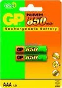 GP 850 mAh Ni-MH AAA İNCE ŞARJ. KALEM PİL(2 Lİ B.)