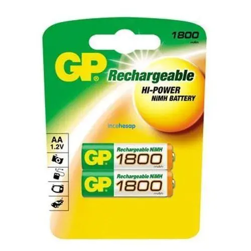 GP 1300 mAh Ni-MH AA ŞARJLI KALEM PİL(2Lİ BLİSTER)