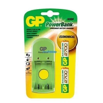 GP POWERBANK ŞARJ KİTİ(2x2700 mAh AA)(16sa)