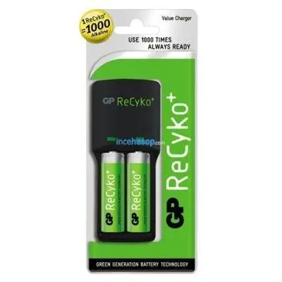 GP POWERBANK ŞARJ KİTİ(2xRecyko AAA)(12sa)