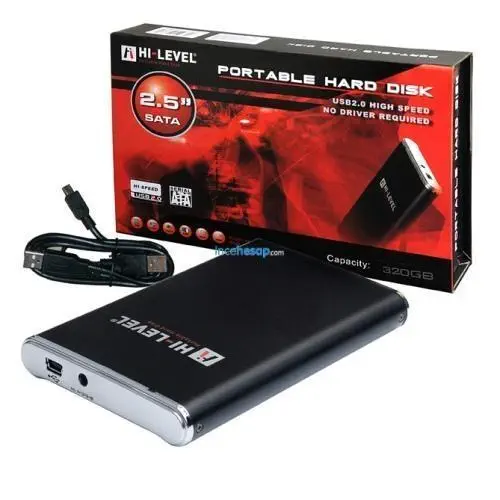 320 GB HI-LEVEL (2.5) DISK SİYAH - incehesap.com