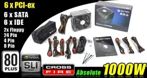 HIGH POWER HP-1000-G14C ABSOLUTE POWER 1000W