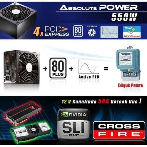 HIGH POWER HP-550-G14S POWER SUPPLY 550W