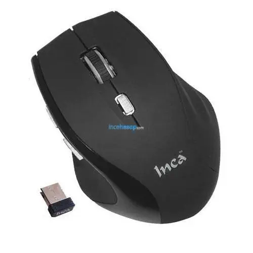INCA IWM-500GL KABLOSUZ OPTİK MOUSE USB SİYAH