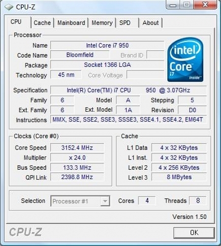 INTEL CORE I7 950 3.06GHz 4.8GT/s 8MB 64BIT 1366p - incehesap.com