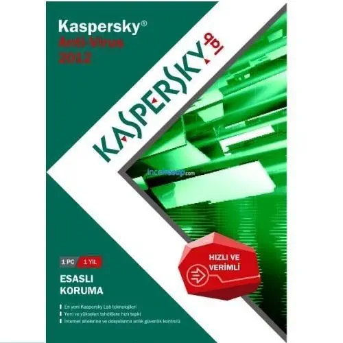 Kaspersky Antivirus 2012 Türkçe DVD Kutu