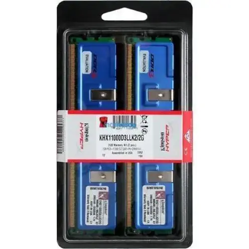 KINGSTON HYPERX 2 GB DDR3 1800 MHz (2X1GB) DUAL KIT CL8 (8-8-8-24)