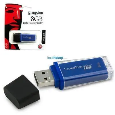 KINGSTON 8 GB DT102 2.0 USB BELLEK