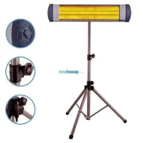 KUMTEL LX-2887 ALAADDİN 2500W INFRARED ISITICI