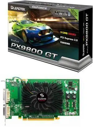 LEADTEK PX9800GT (256Bit) 1GB GDDR3 TV DVI 16X