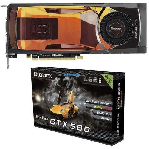 LEADTEK GTX580(384Bit)1536MB GDDR5 DVI HDMI 16X
