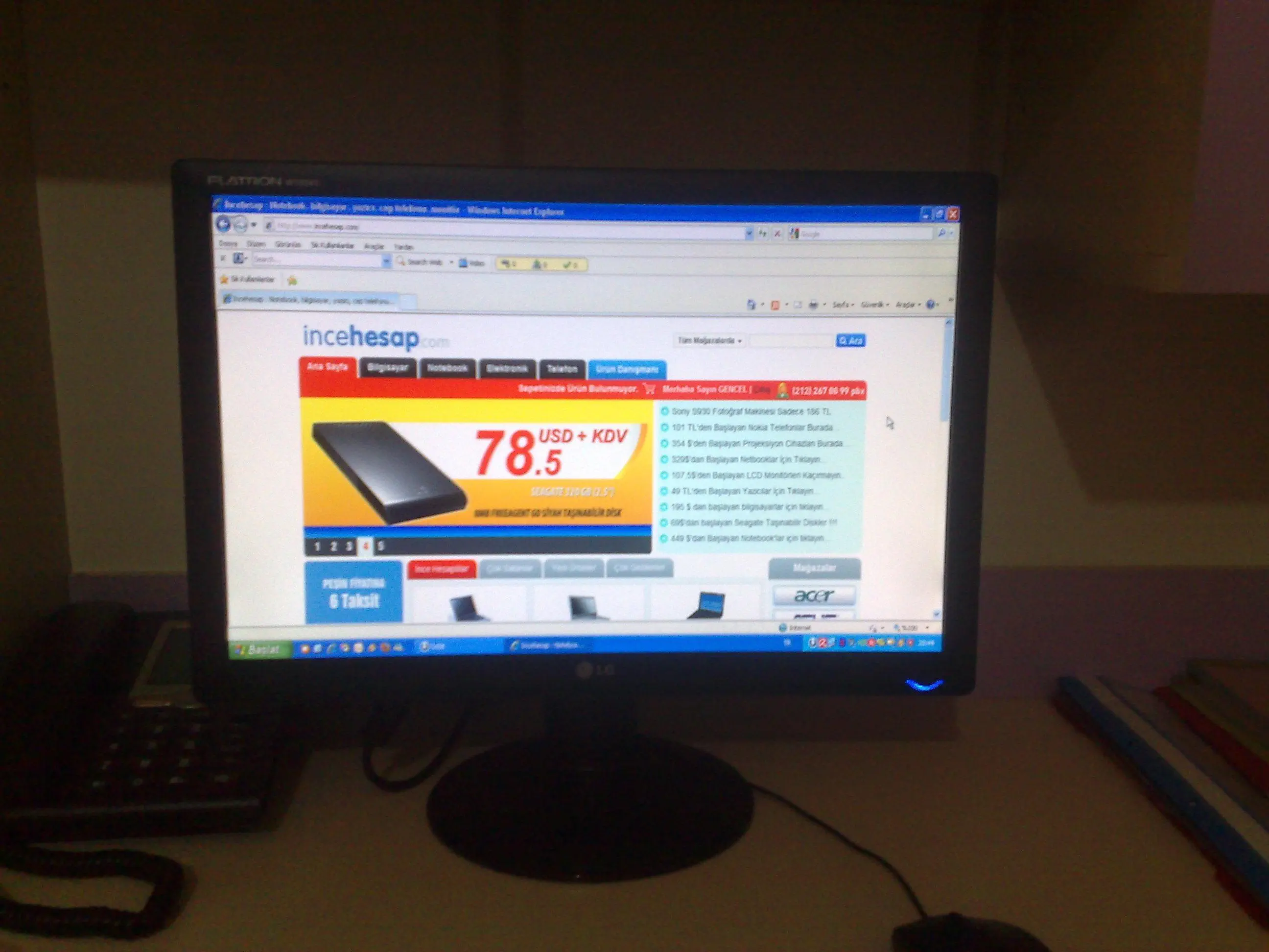 LG W1934S-BN 19″ LCD MONİTÖR