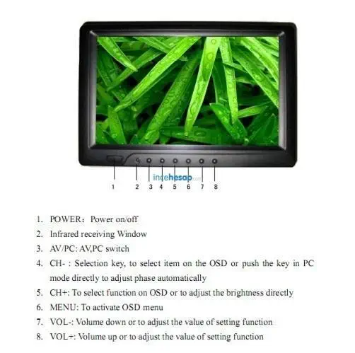 Lilliput 7″ 669GL Dokunmatik LCD Monitör