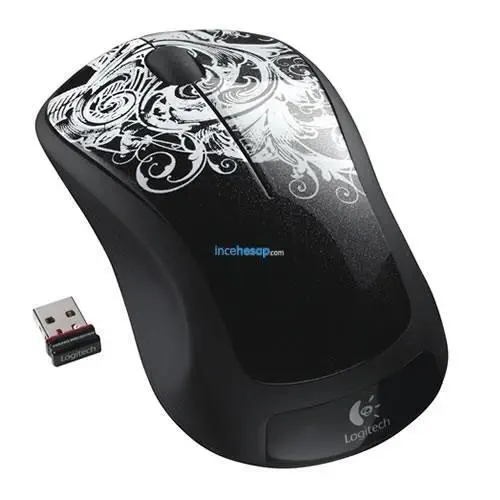 Logitech M310 Nano Mouse  Kablosuz USB Fleur Dark