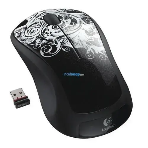 Logitech M310 Nano Mouse  Kablosuz USB Fleur Dark