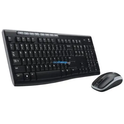 Logitech MK260 Kablosuz Set MM Q TR Siyah