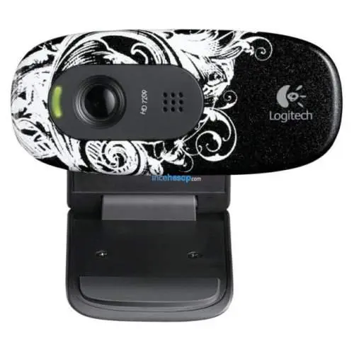 LOGITECH C270 WEBCAM HD FLEUR DARK