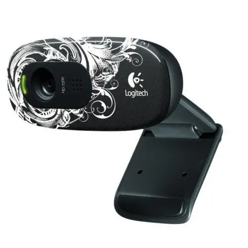 LOGITECH C270 WEBCAM HD FLEUR DARK