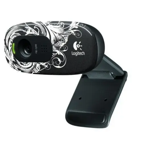 LOGITECH C270 WEBCAM HD FLEUR DARK