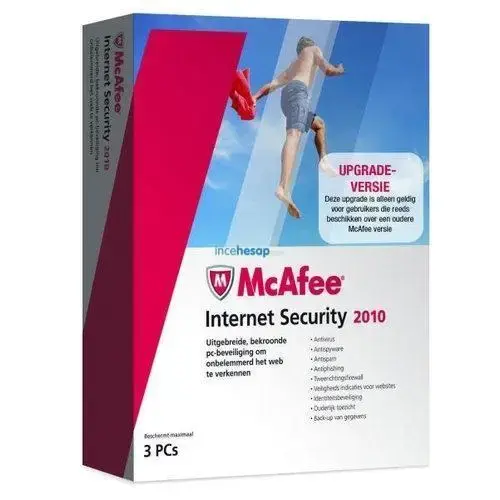 MCAFEE INTERNET SECURITY 2010- 3 KULLANICI
