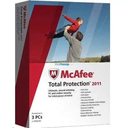 MCAFEE TOTAL PROTECTION 2011 TÜRKÇE- 3 KULLANICI