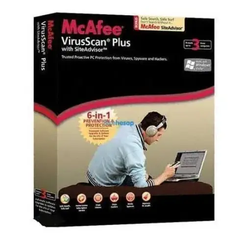 MCAFEE VIRUSSCAN PLUS 2008 TÜRKÇE 1-KUL VSF084001R