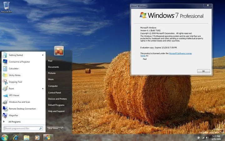 MICROSOFT WINDOWS 7 PROFFESIONAL 32 BIT - English Oem (FQC-00730)