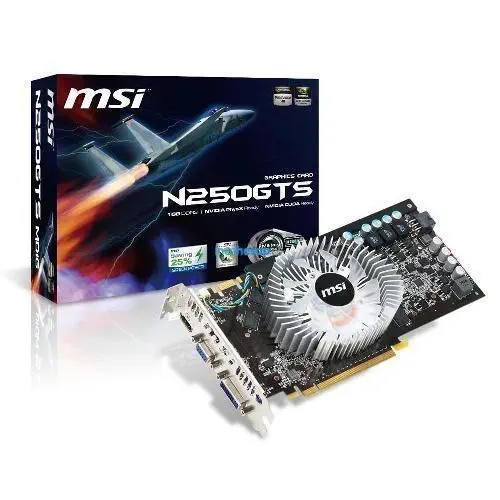 MSI N250GTS-MD1G (256Bit) 1GB DDR3 DVI 16X