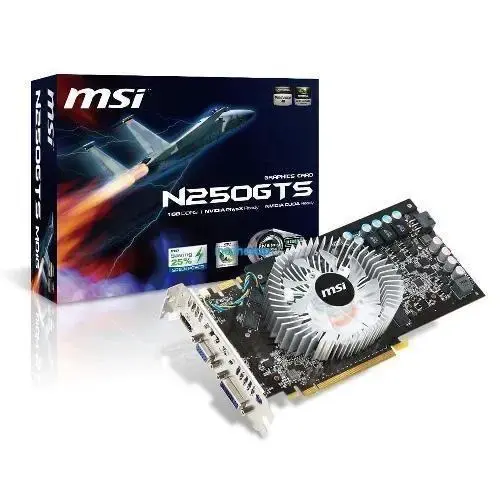 MSI N250GTS-MD1G (256Bit) 1GB DDR3 DVI 16X