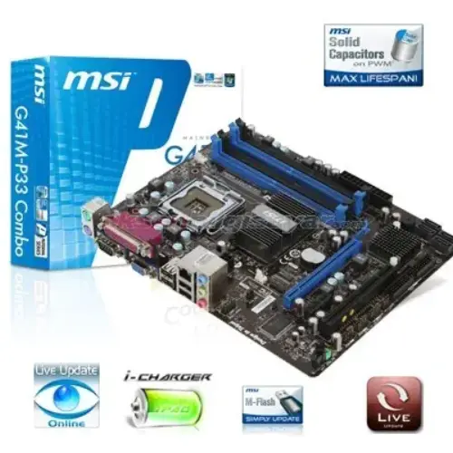 Msi G41M-P33 Combo Ddr3 Vga + Lan + Sata2 16X