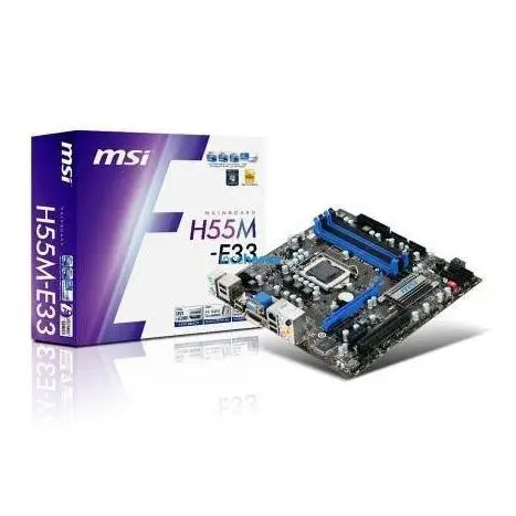Msi H55M-E33 H55 Ddr3 Vga + GLan + Sata 16X