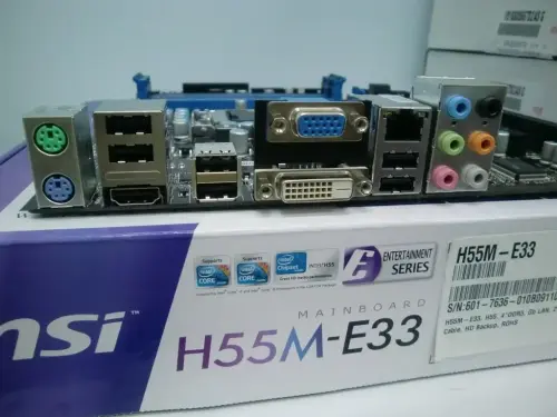 Msi H55M-E33 H55 Ddr3 Vga + GLan + Sata 16X