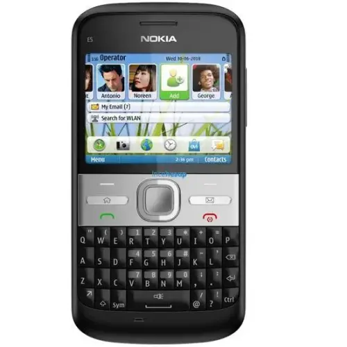 Nokia E5 Chalk Siyah