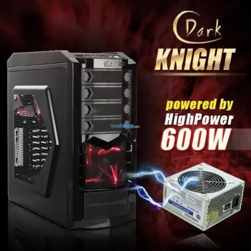 DARK KNIGHT ATX KASA SİYAH 600W