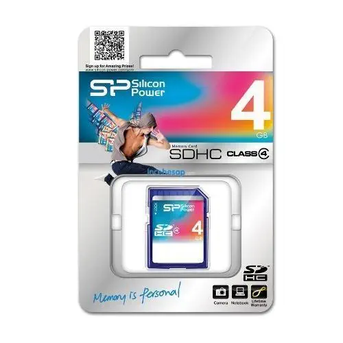 Silicon SDHC Class-4 4GB Secure Digital Card