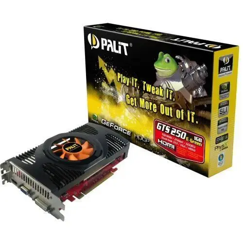 PALIT GTS250 (256Bit) EGREEN 1GB DDR3 TV HDMI 16X