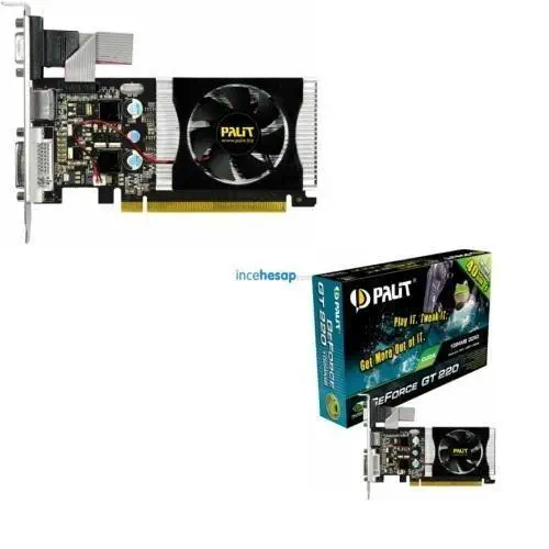 PALIT GT220 (128Bit) 1GB DDR2 CRT DVI 16X