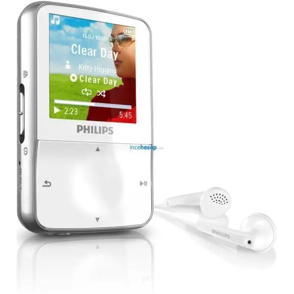PHILIPS SA1VBE04W MP3 PLAYER/FM 4GB